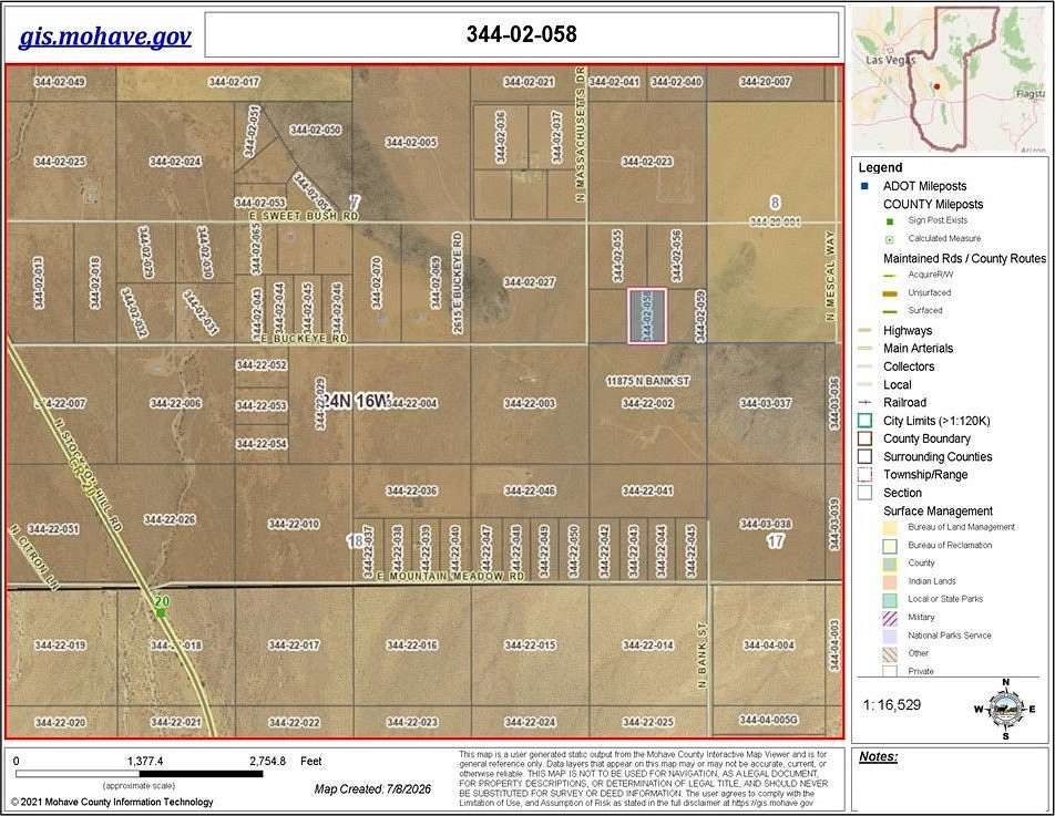 5.6 Acres of Residential Land for Sale in Kingman, Arizona