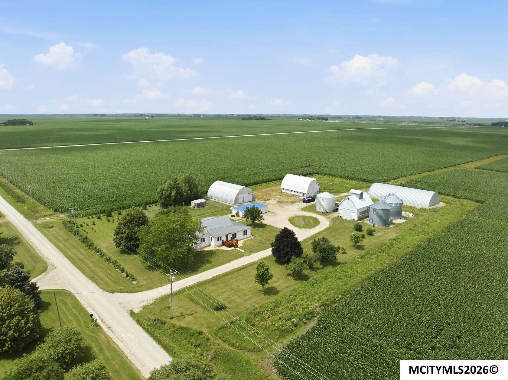 3.84 Acres of Land with Home for Sale in Charles City, Iowa