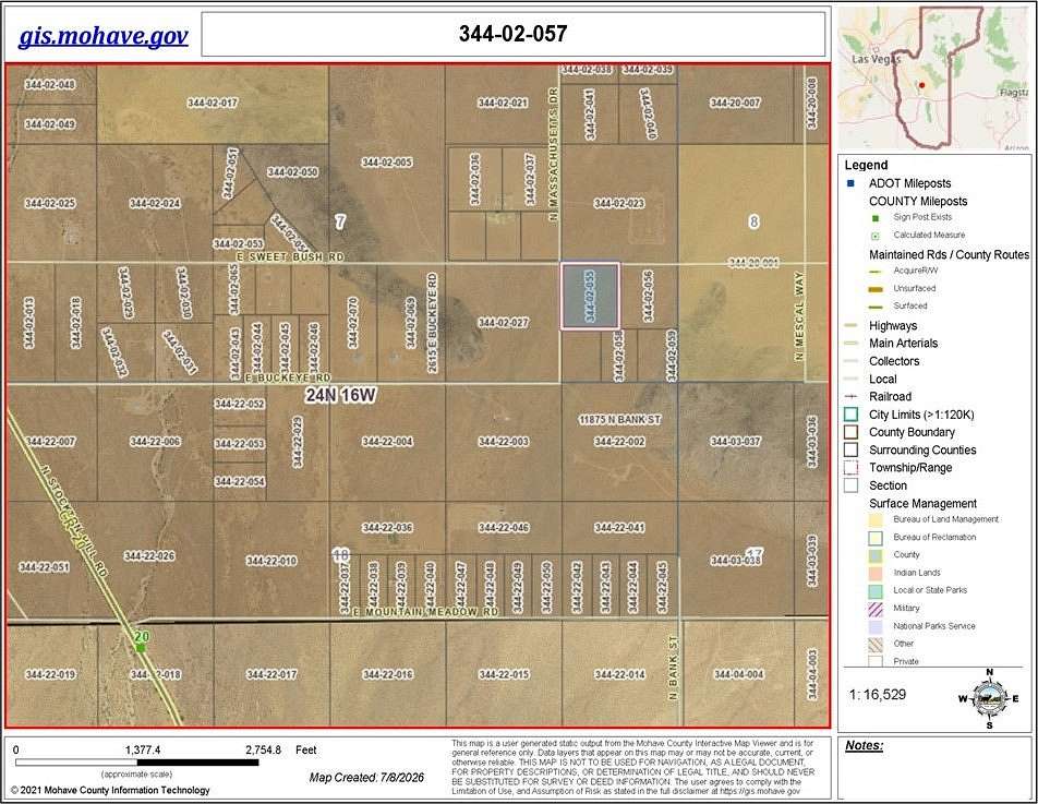 6 Acres of Residential Land for Sale in Kingman, Arizona