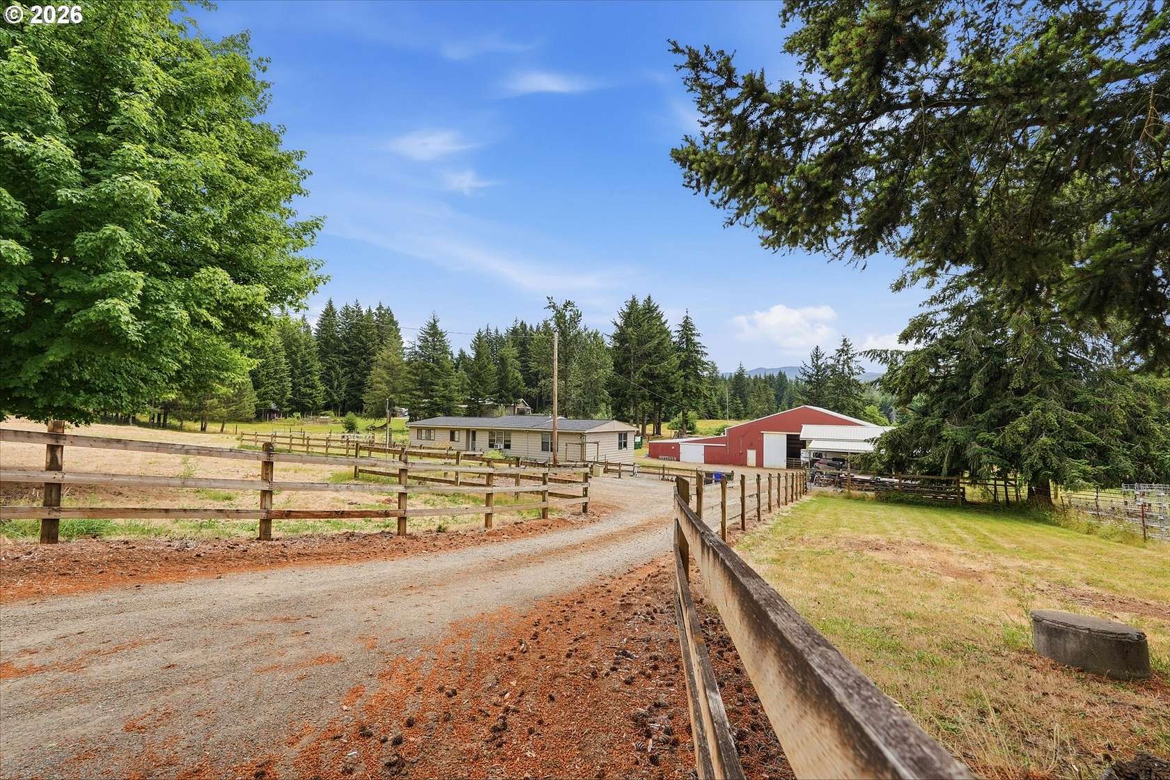 9.1 Acres of Land with Home for Sale in Estacada, Oregon