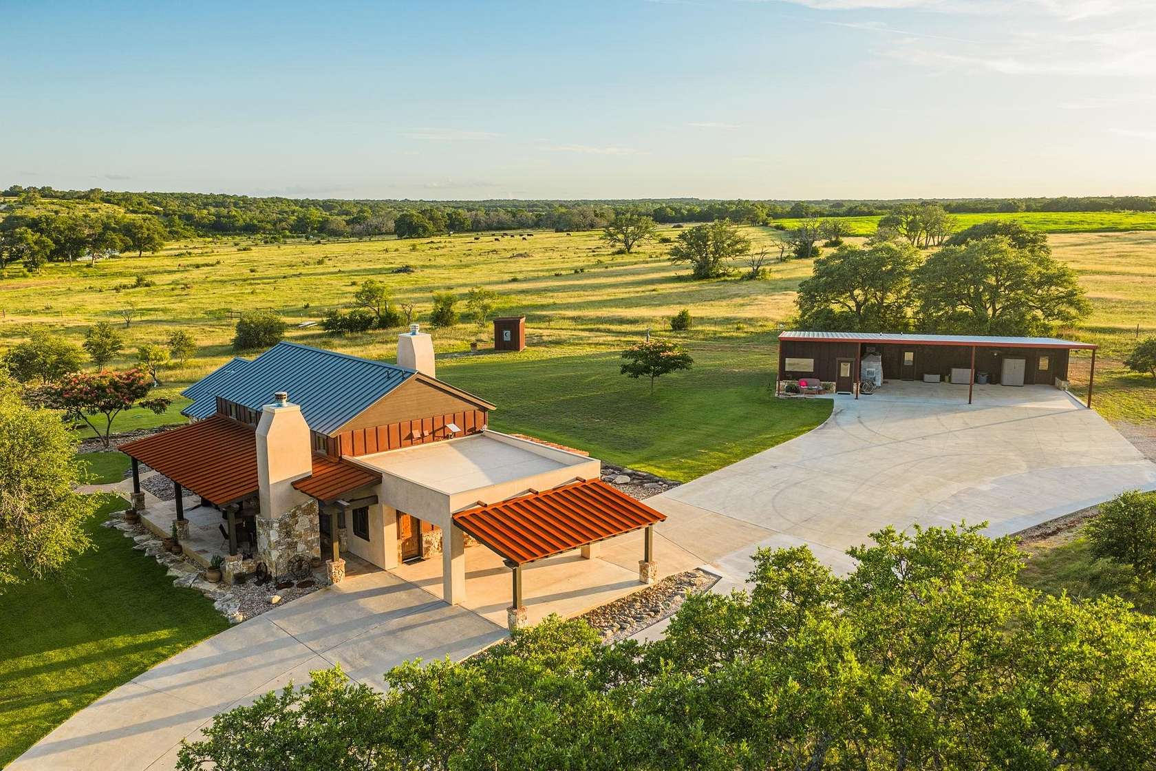 98 Acres of Land with Home for Sale in Bertram, Texas