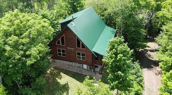 52.5 Acres of Recreational Land with Home for Sale in Rockland, Michigan