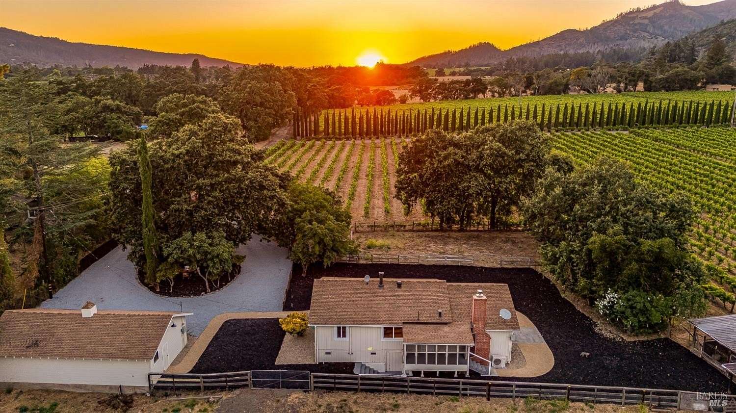5.2 Acres of Land with Home for Sale in Santa Rosa, California