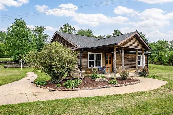 8 Acres of Land with Home for Sale in Georgetown, Indiana
