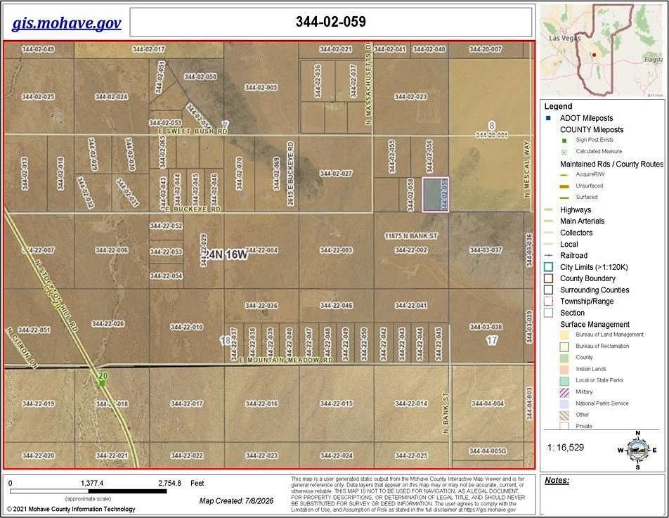 6 Acres of Land for Sale in Kingman, Arizona