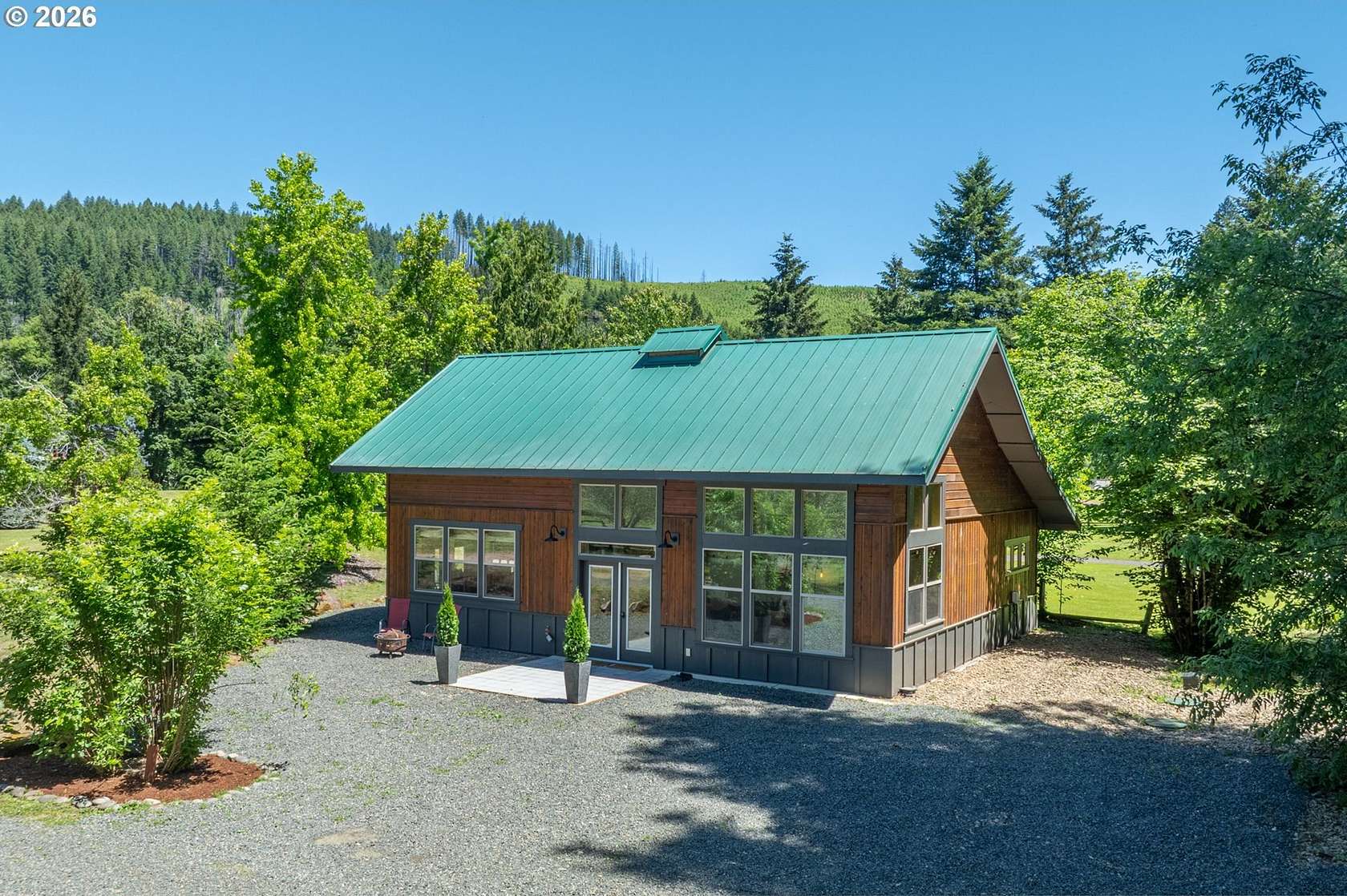2.56 Acres of Land with Home for Sale in Vida, Oregon
