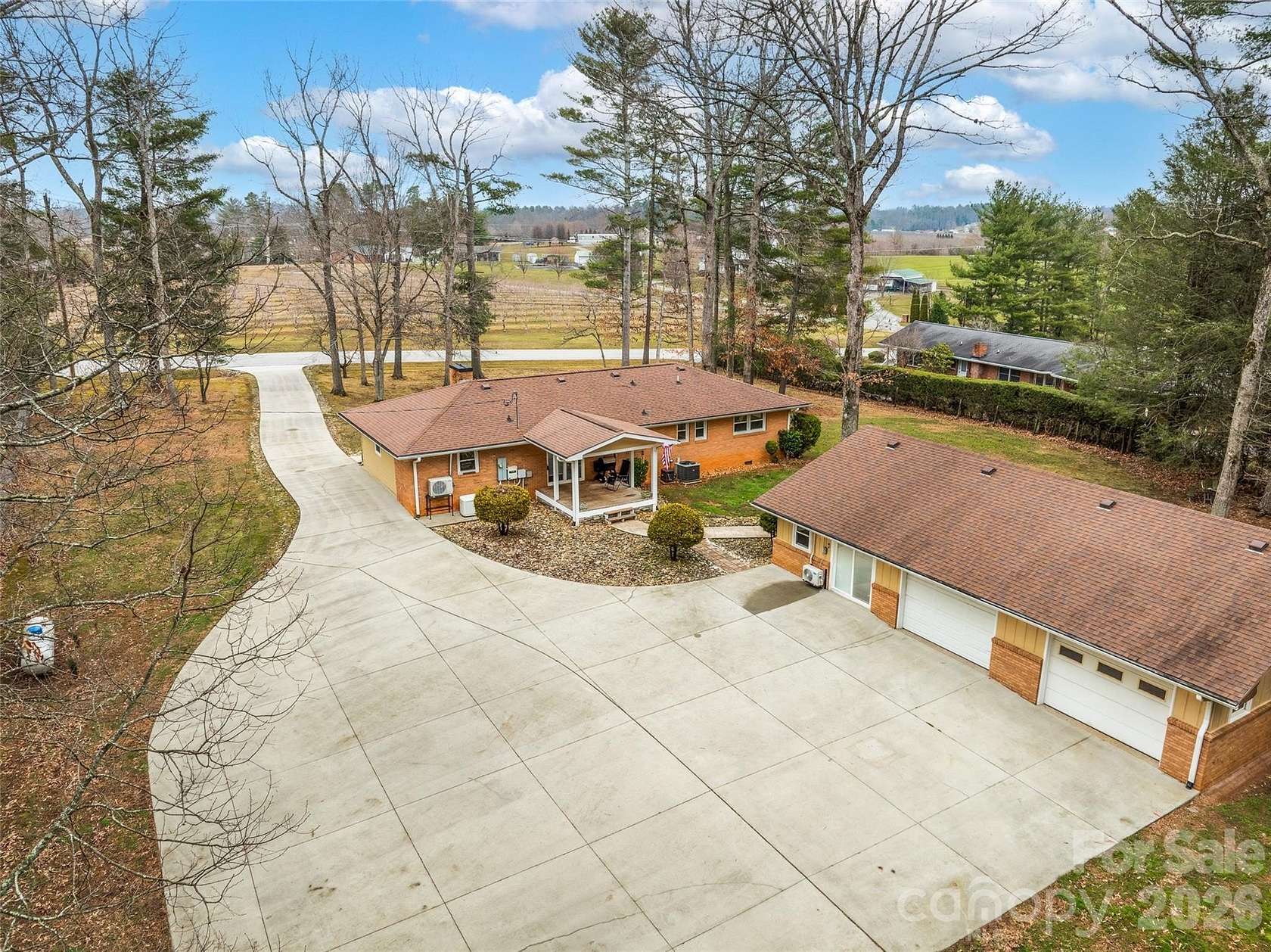 2 Acres of Land with Home for Sale in Flat Rock, North Carolina