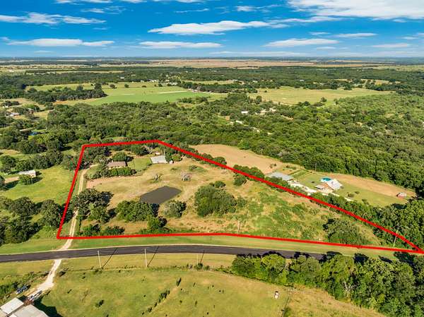 7.84 Acres of Land with Home for Sale in Whitney, Texas