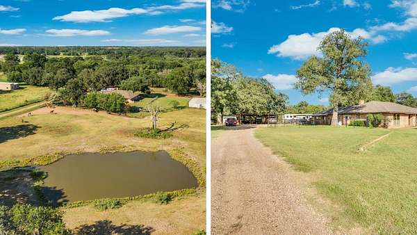 7.84 Acres of Land with Home for Sale in Whitney, Texas