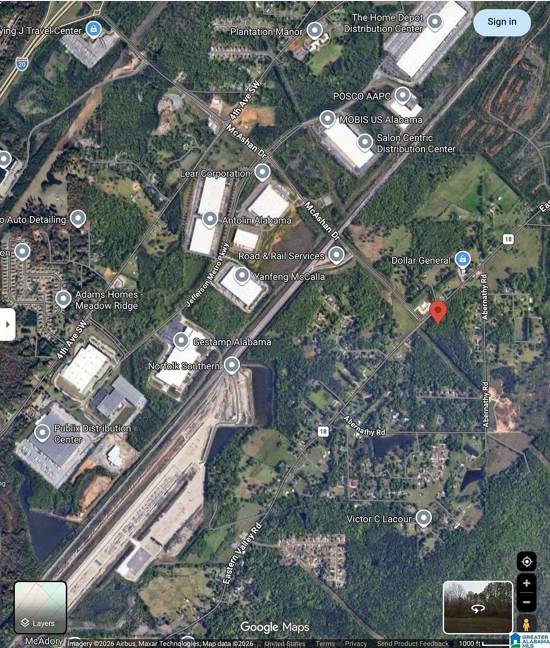 2 Acres of Commercial Land for Sale in McCalla, Alabama