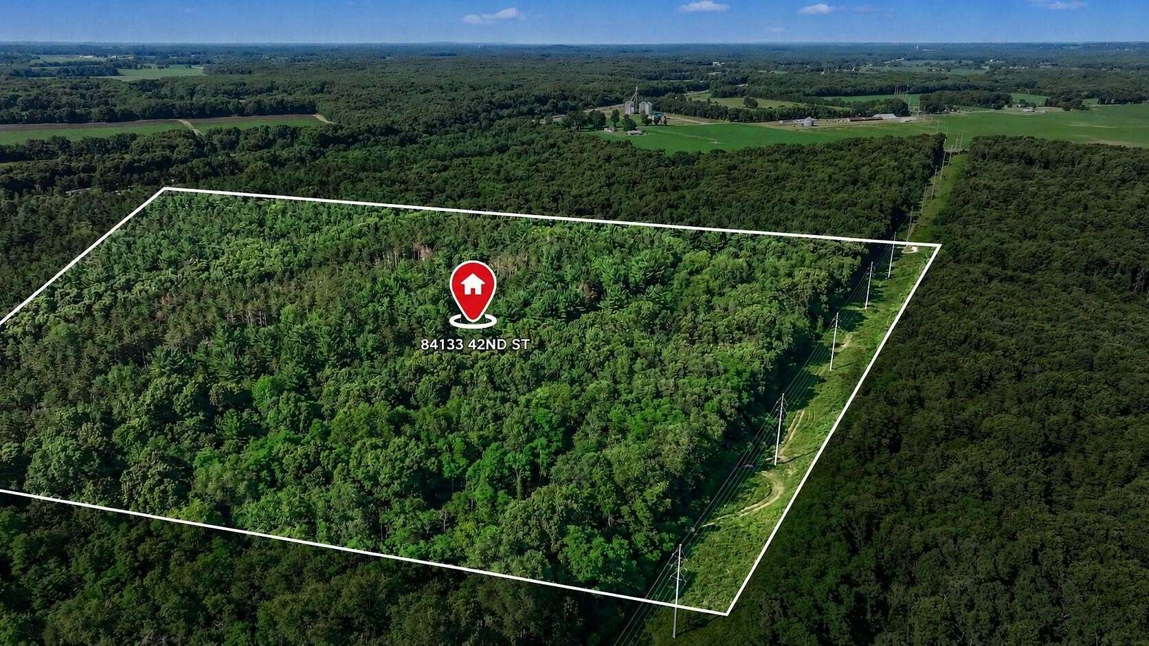 16.7 Acres of Recreational & Residential Land for Sale in Decatur, Michigan