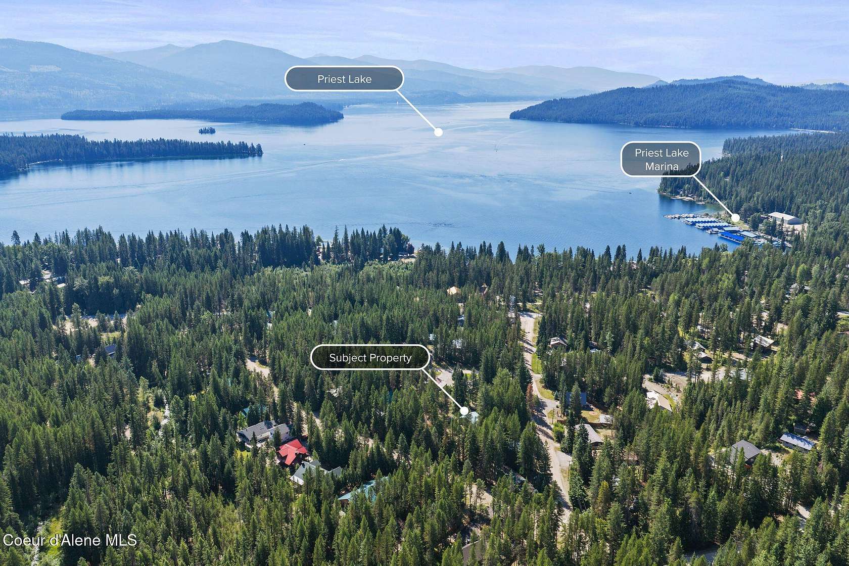 0.92 Acres of Land with Home for Sale in Coolin, Idaho