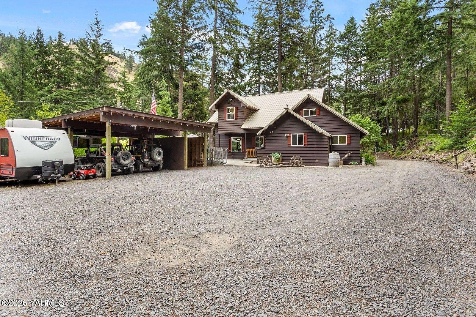 16.5 Acres of Recreational Land with Home for Sale in Naches, Washington