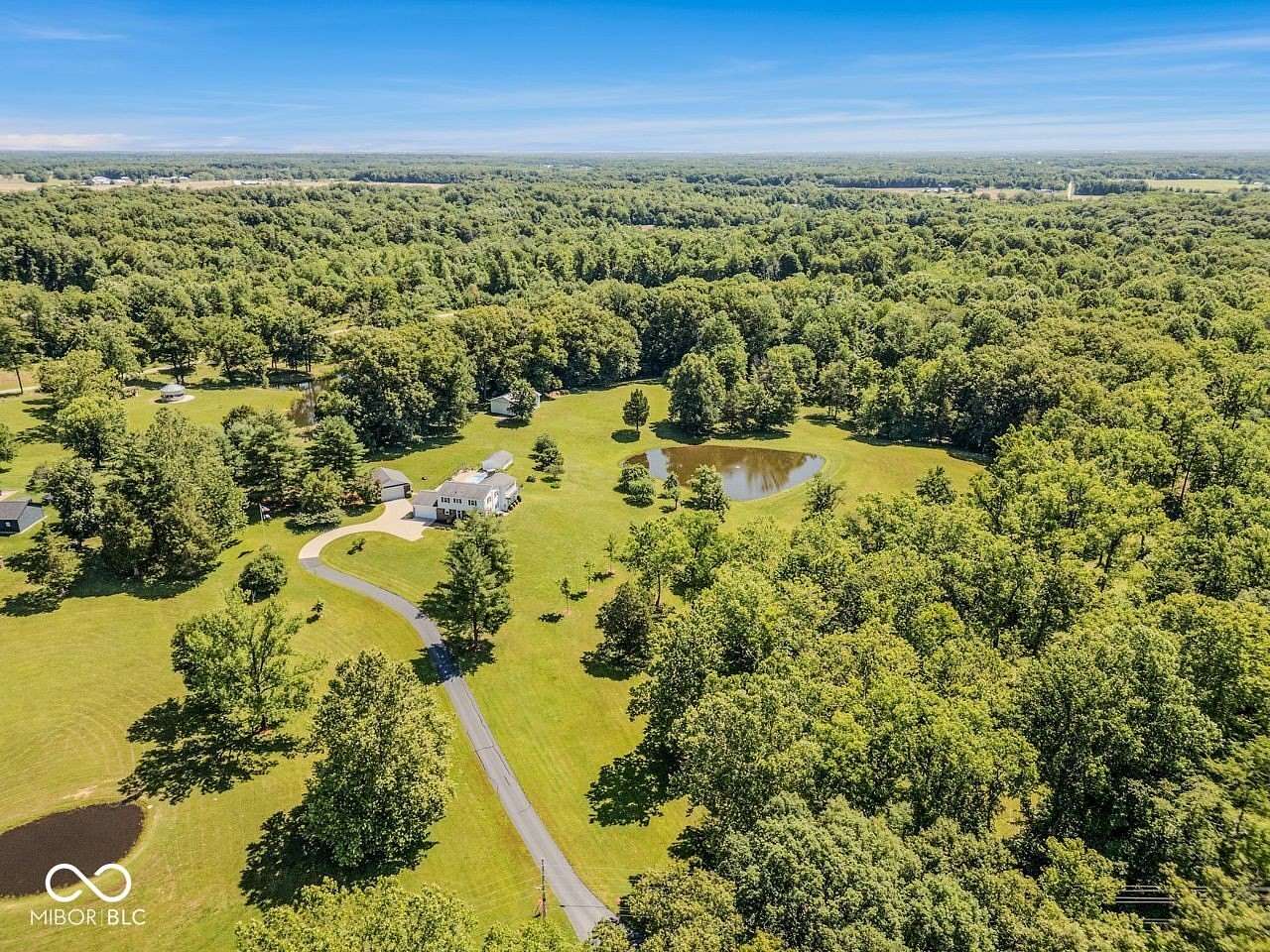 17 Acres of Recreational Land with Home for Sale in Columbus, Indiana