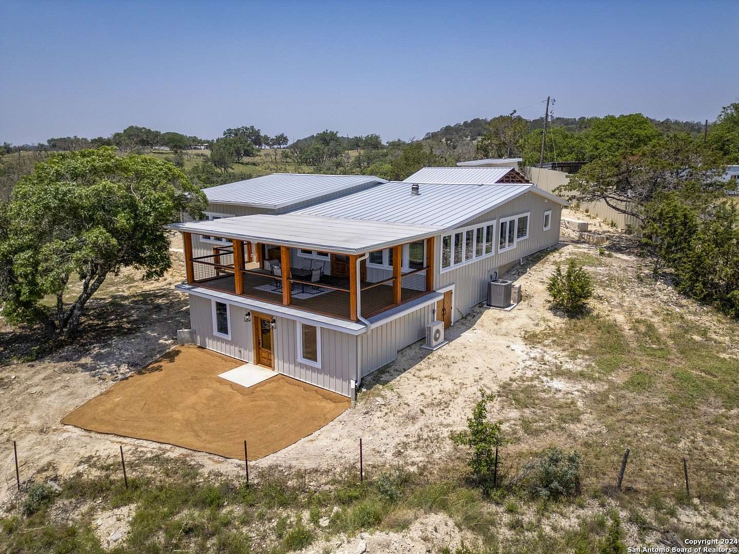 10 Acres of Land with Home for Lease in Center Point, Texas