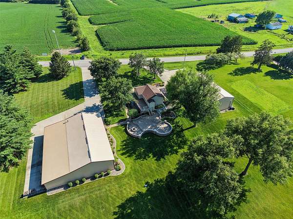 9.32 Acres of Land with Home for Sale in Pleasant Hill, Iowa
