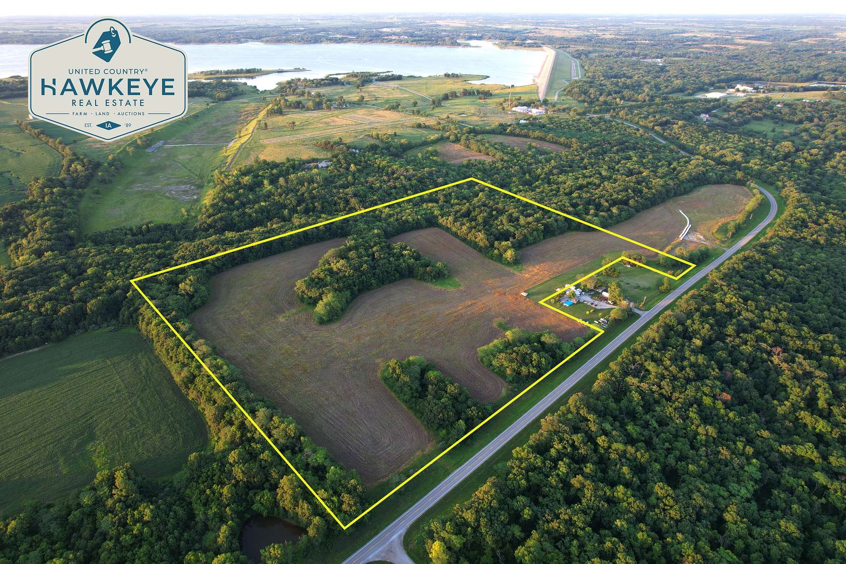 46.6 Acres of Land for Auction in Mystic, Iowa