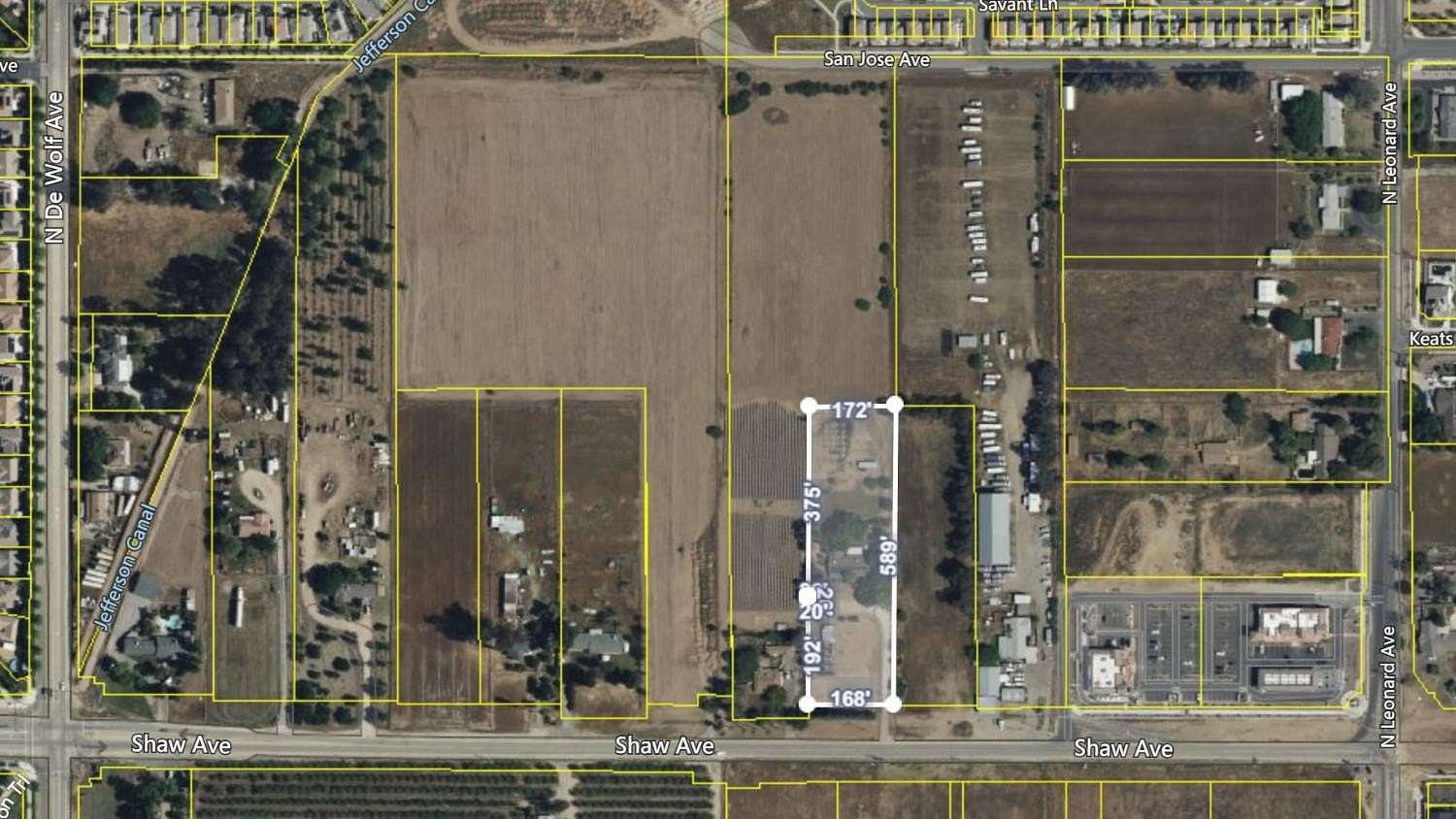 2 Acres of Improved Commercial Land for Sale in Clovis, California