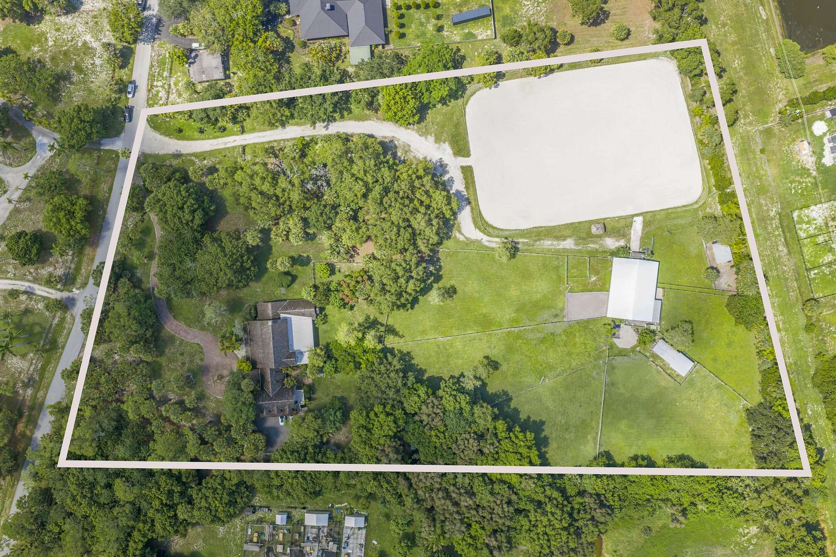 6.19 Acres of Land with Home for Sale in Wellington, Florida