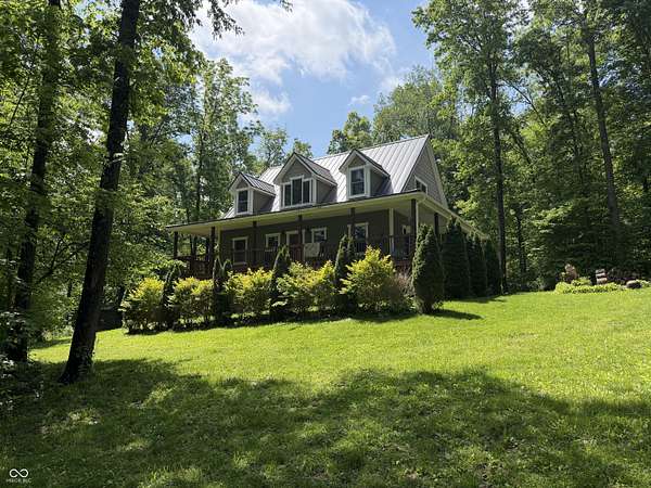 13.9 Acres of Land with Home for Sale in Gosport, Indiana