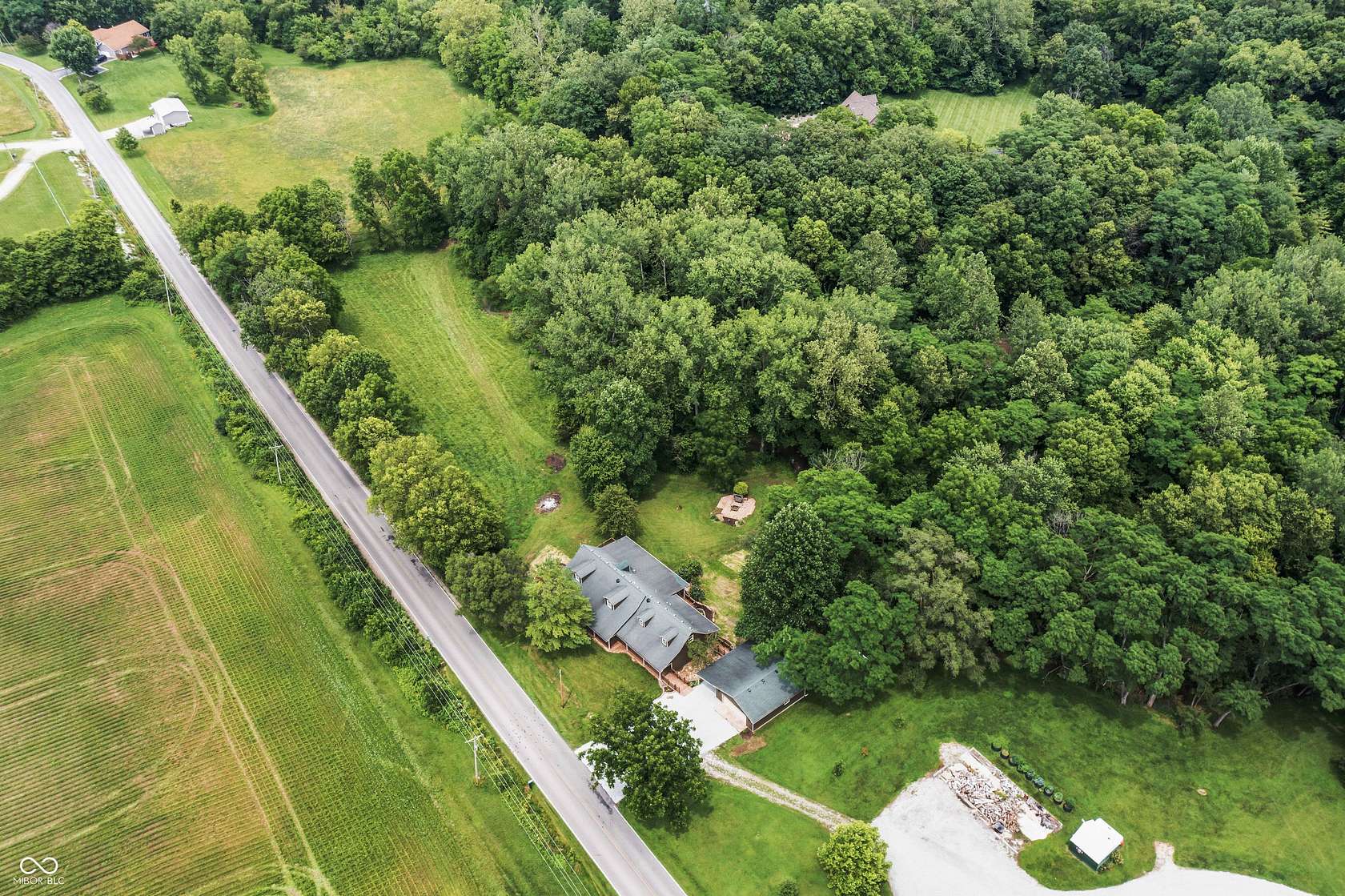 3.17 Acres of Land with Home for Sale in Shelbyville, Indiana