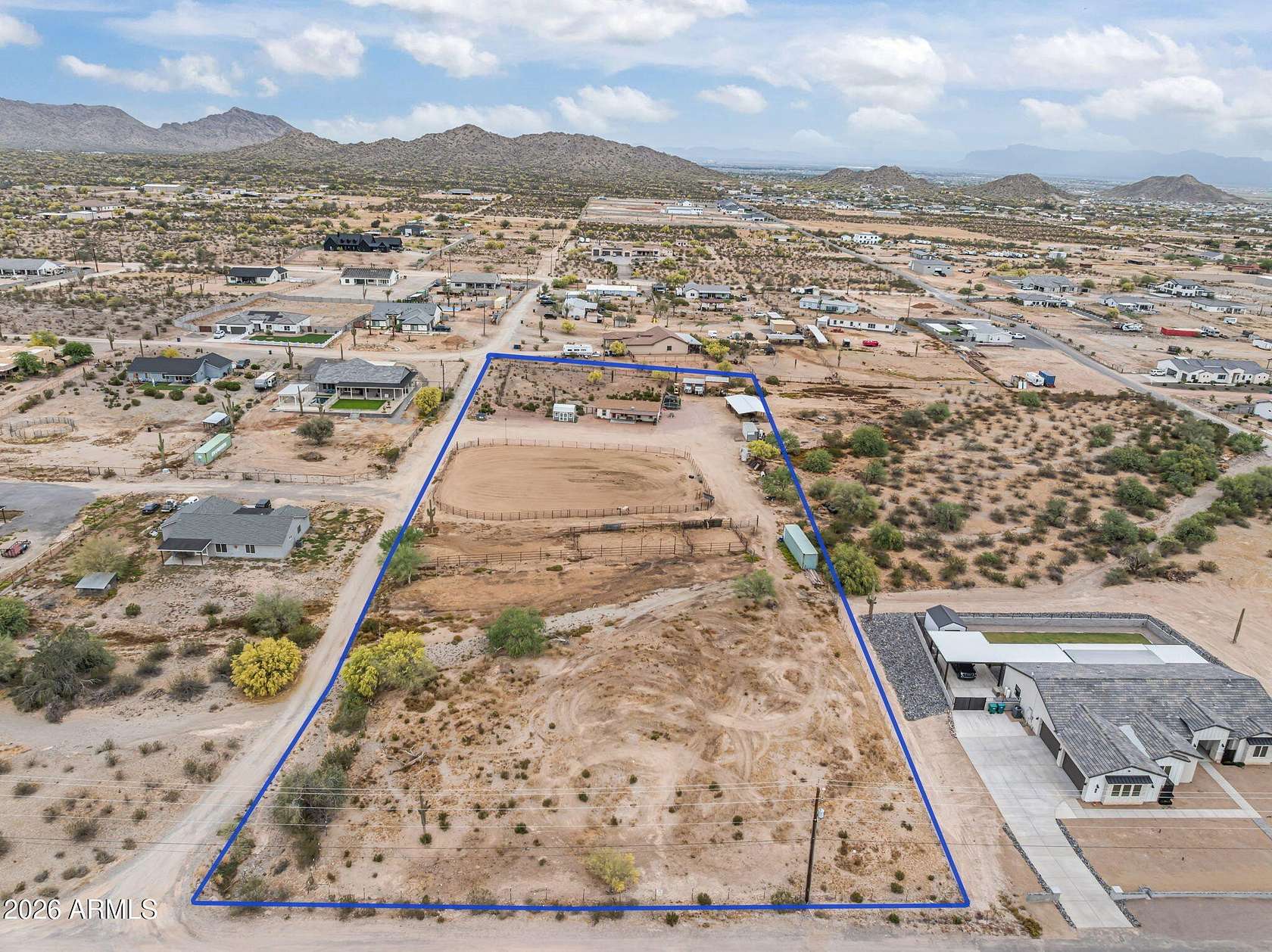 3.33 Acres of Land with Home for Sale in Queen Creek, Arizona