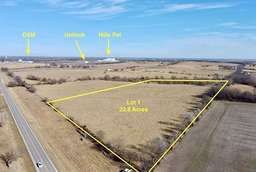 22.8 Acres of Commercial Land for Sale in Tonganoxie, Kansas