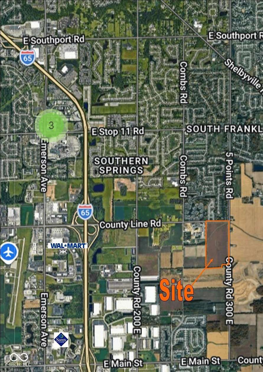 80.8 Acres of Mixed-Use Land for Sale in Greenwood, Indiana