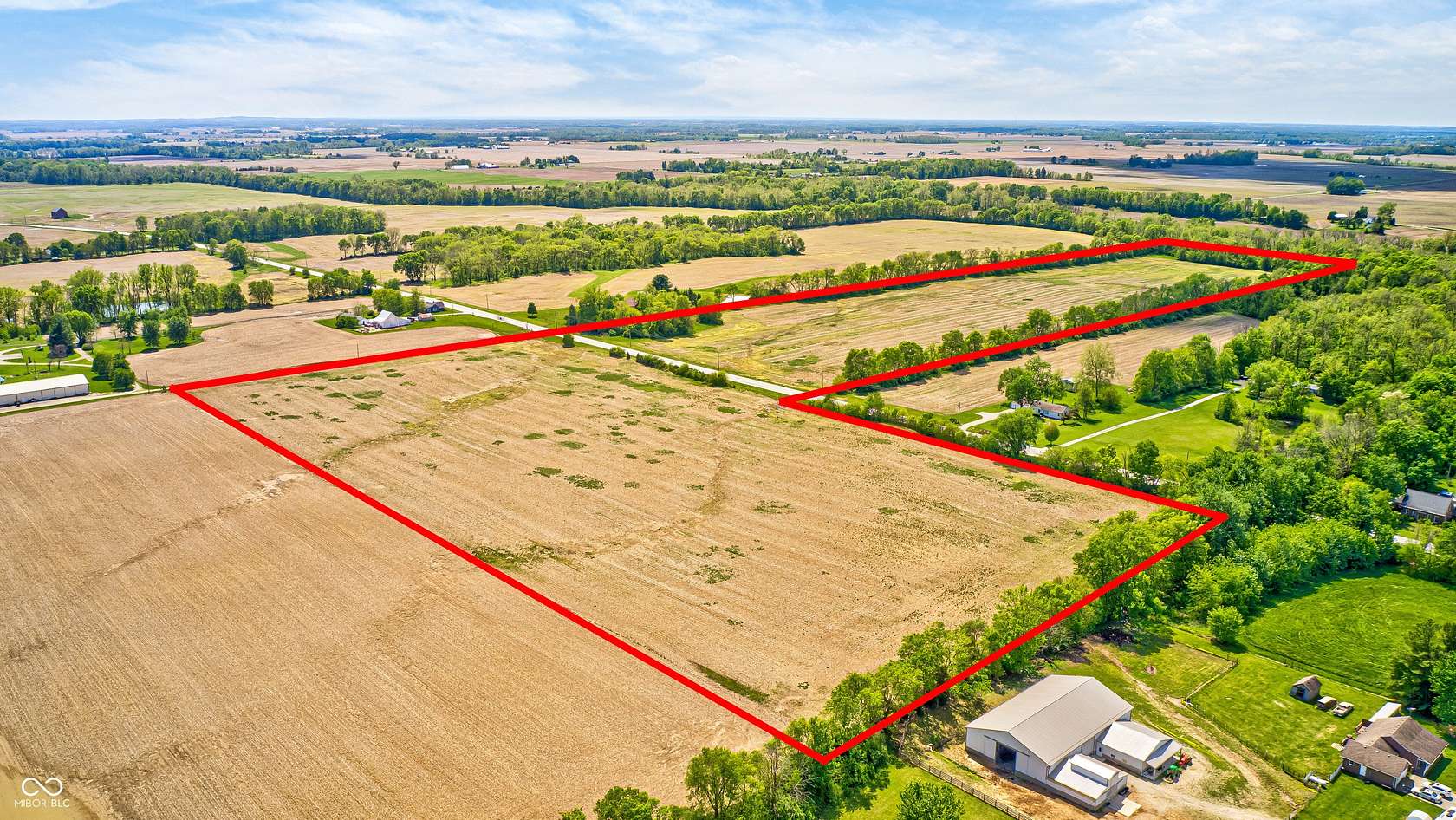 61 Acres of Land for Sale in Morristown, Indiana