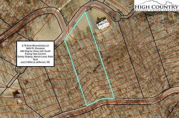 2.79 Acres of Land for Sale in Crumpler, North Carolina