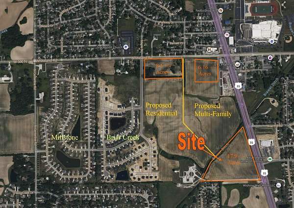 20.9 Acres of Mixed-Use Land for Sale in Whiteland, Indiana