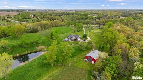 94.7 Acres of Land with Home for Sale in Elmwood, Illinois