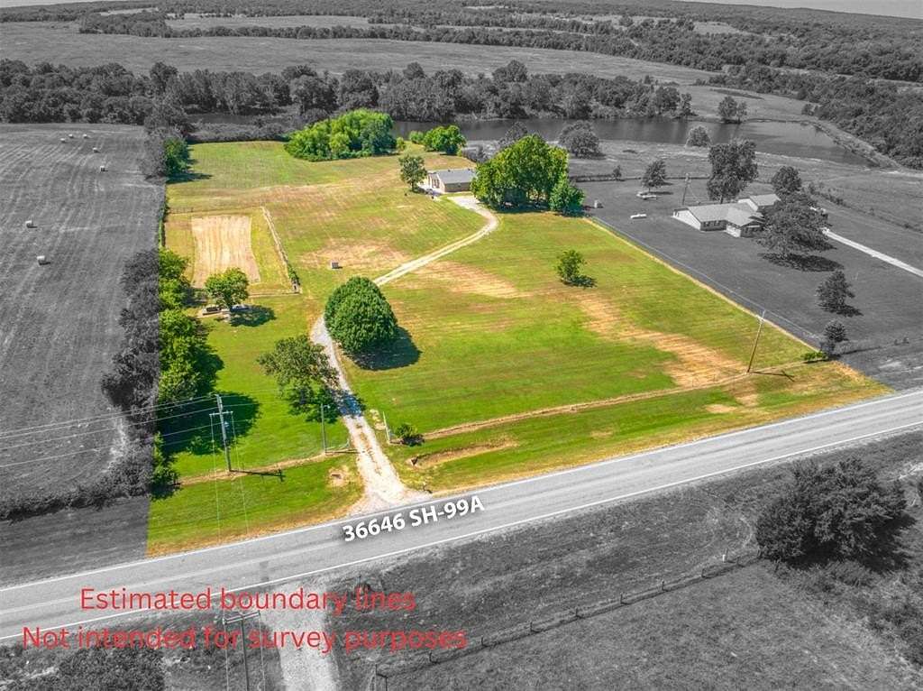 5.8 Acres of Land with Home for Sale in Cromwell, Oklahoma
