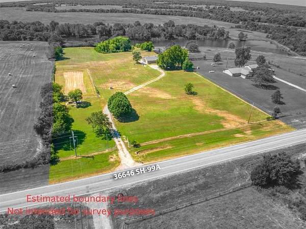 5.8 Acres of Land with Home for Sale in Cromwell, Oklahoma