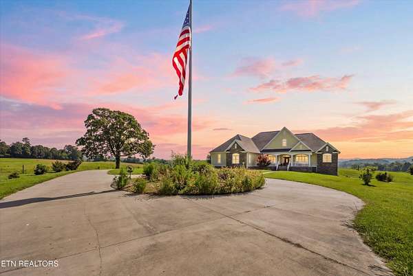 50.2 Acres of Agricultural Land with Home for Sale in Maryville, Tennessee