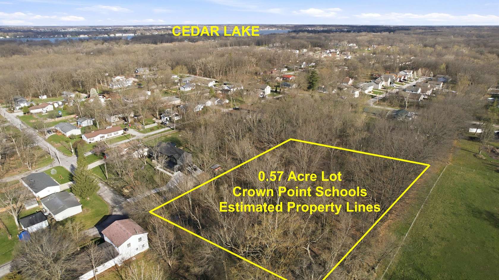 0.57 Acres of Residential Land for Sale in Cedar Lake, Indiana