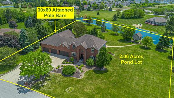 2 Acres of Land with Home for Sale in Crown Point, Indiana