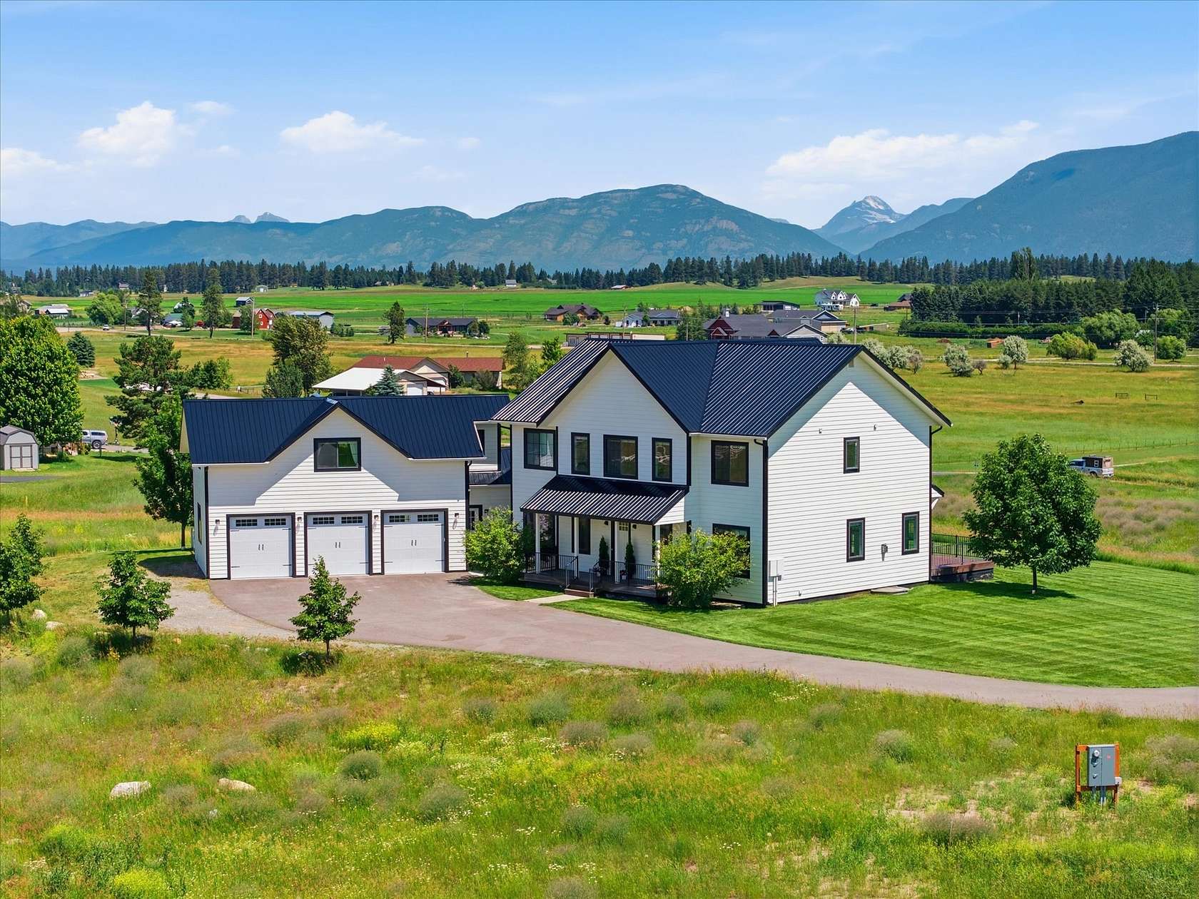 10 Acres of Land with Home for Sale in Kalispell, Montana