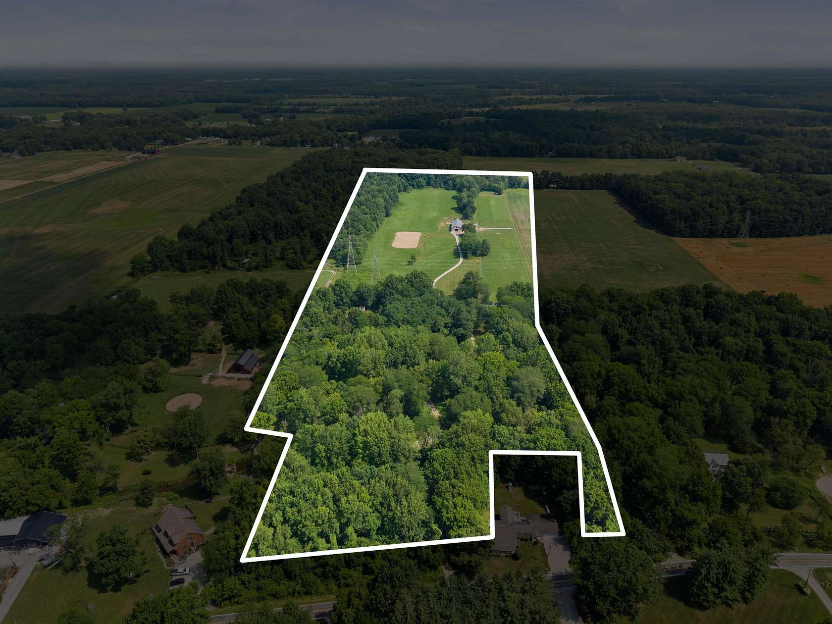 28 Acres of Land with Home for Sale in Sunbury, Ohio