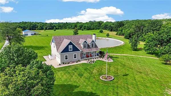 10 Acres of Recreational Land with Home for Sale in Pleasant Hill, Missouri