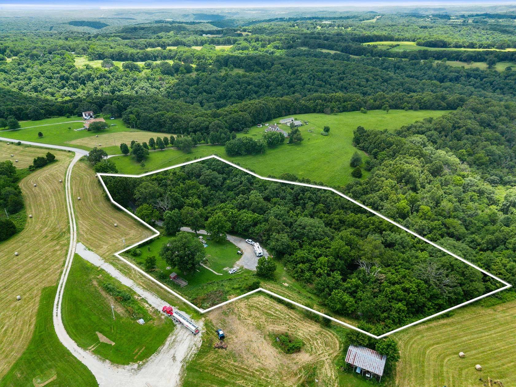 5.53 Acres of Land with Home for Sale in Galena, Missouri