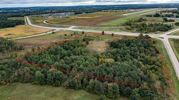9.79 Acres of Commercial Land for Sale in Waupaca, Wisconsin