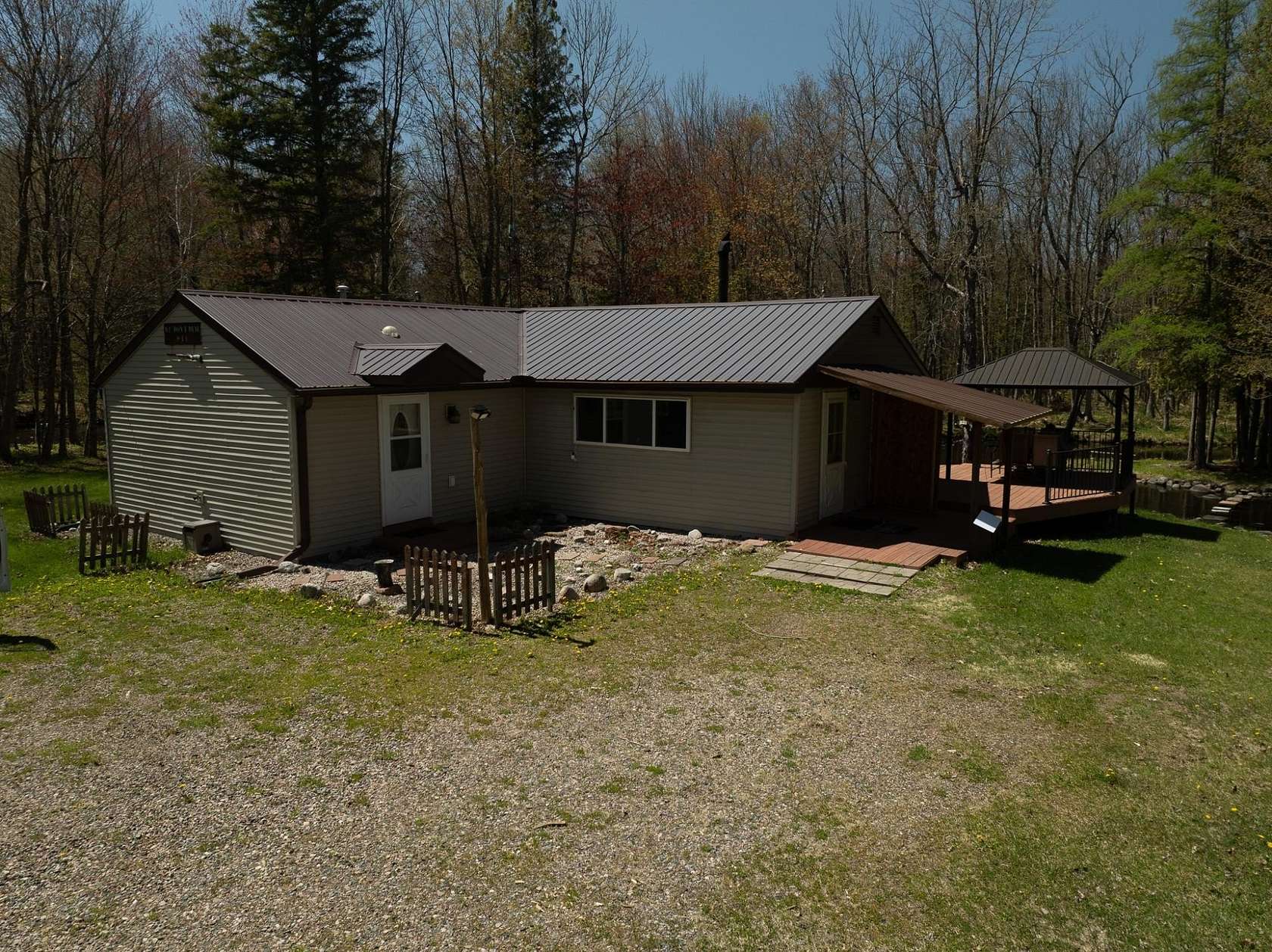 38.4 Acres of Recreational Land with Home for Sale in Pickerel, Wisconsin