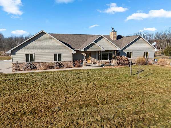 41.2 Acres of Recreational Land with Home for Sale in Black Creek, Wisconsin