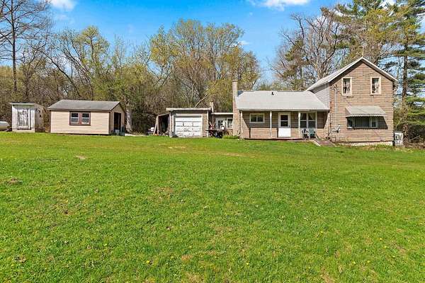 10 Acres of Recreational Land with Home for Sale in Wild Rose, Wisconsin