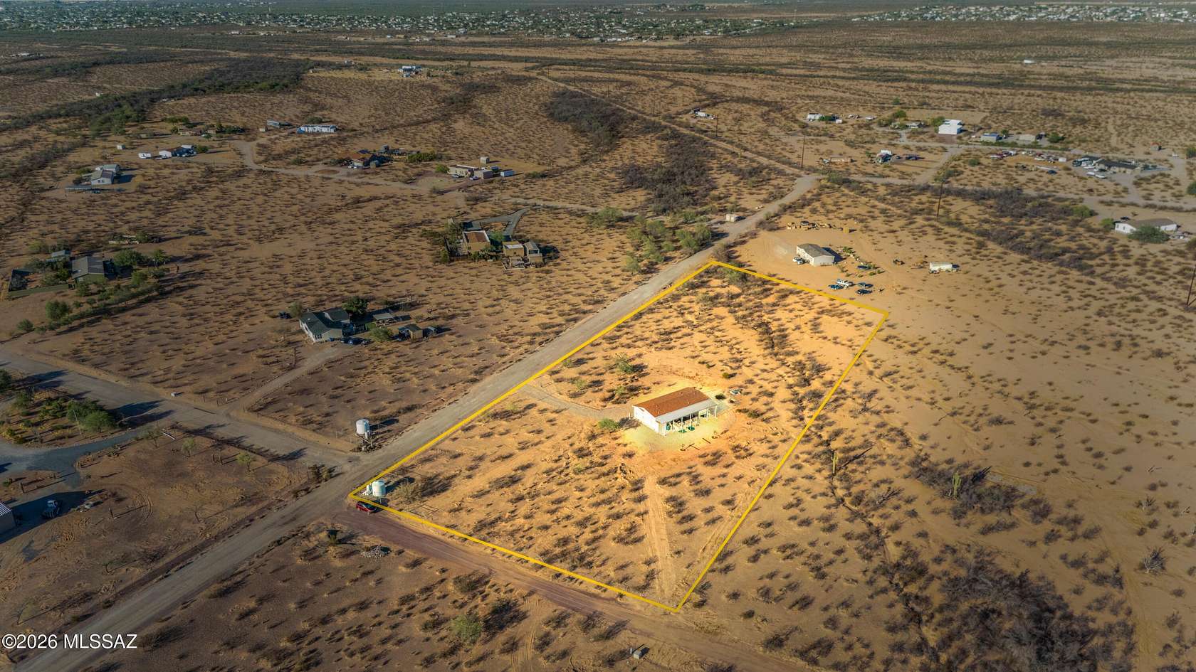 4.14 Acres of Land with Home for Sale in Marana, Arizona