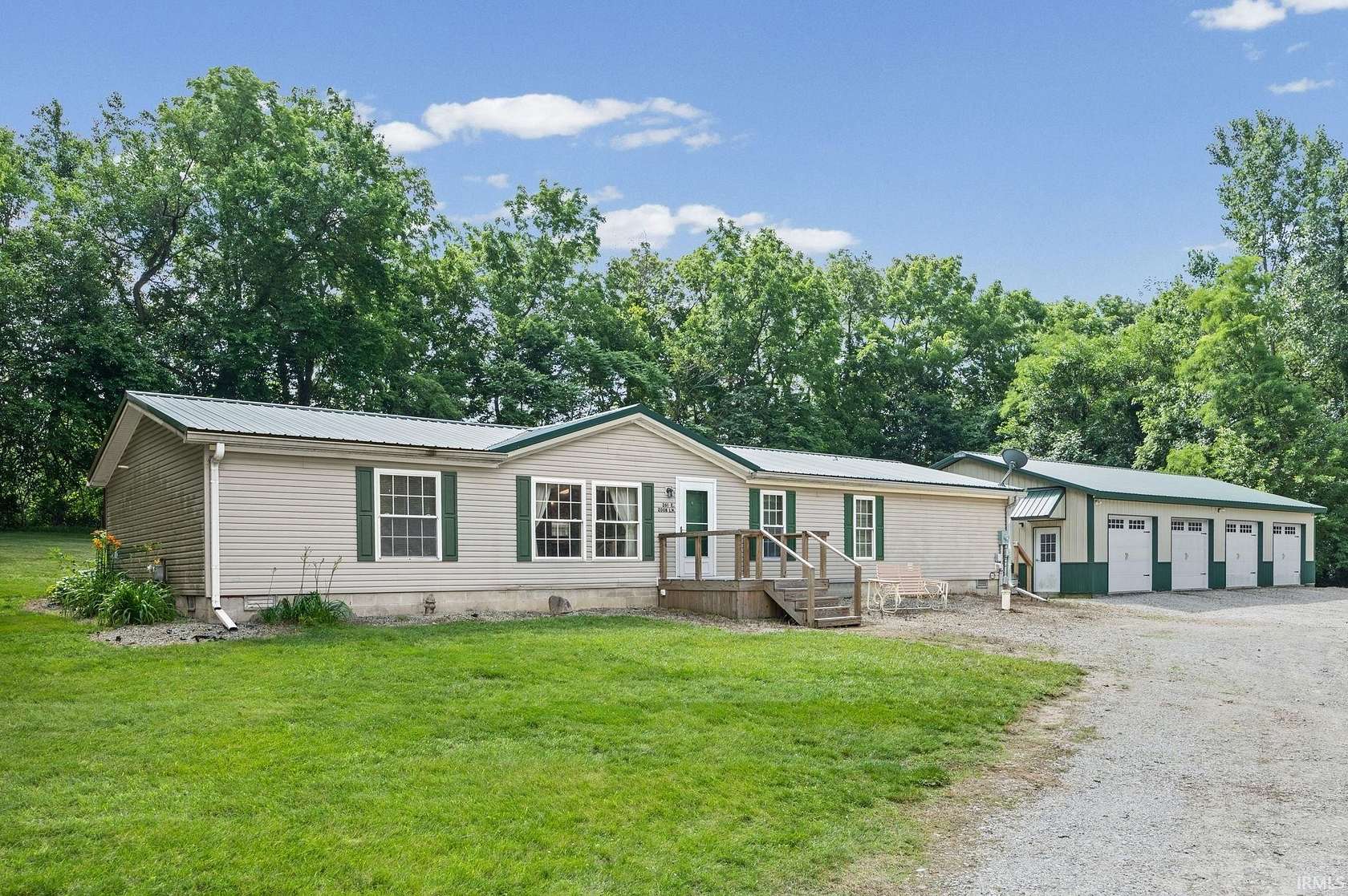 3.19 Acres of Land with Home for Sale in Burlington, Indiana
