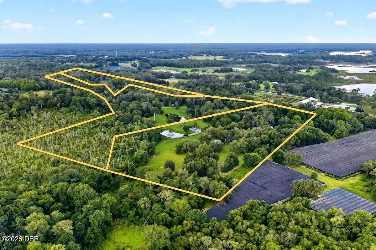 42.3 Acres of Land with Home for Sale in De Leon Springs, Florida