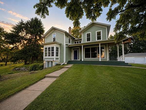 5 Acres of Land with Home for Sale in Evansville, Wisconsin
