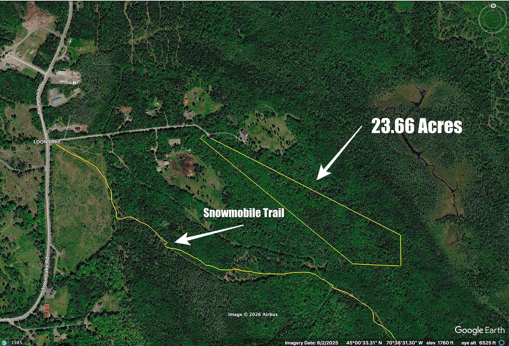 23.7 Acres of Recreational Land for Sale in Dallas Plantation, Maine